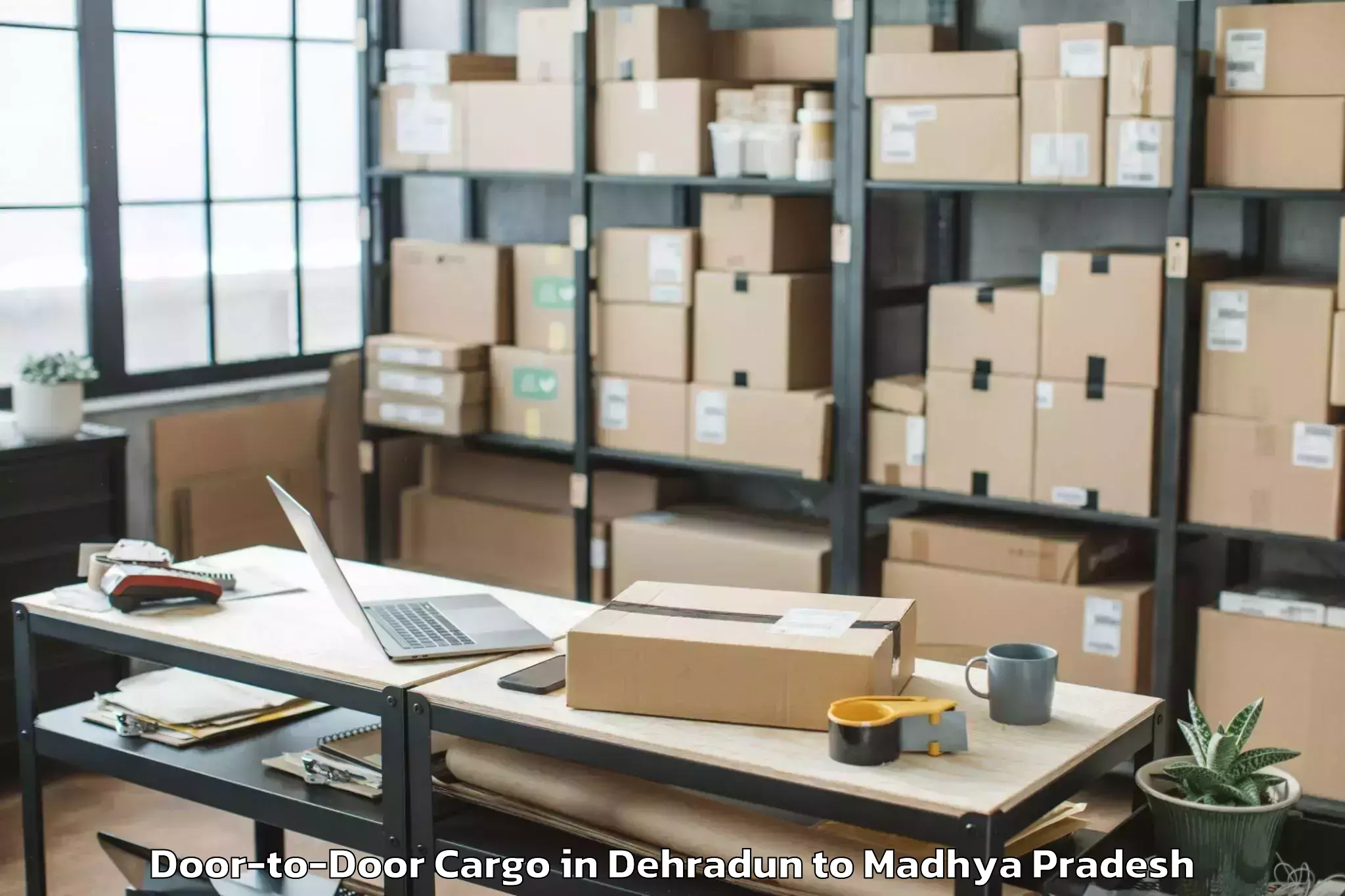 Leading Dehradun to Gwalior Door To Door Cargo Provider